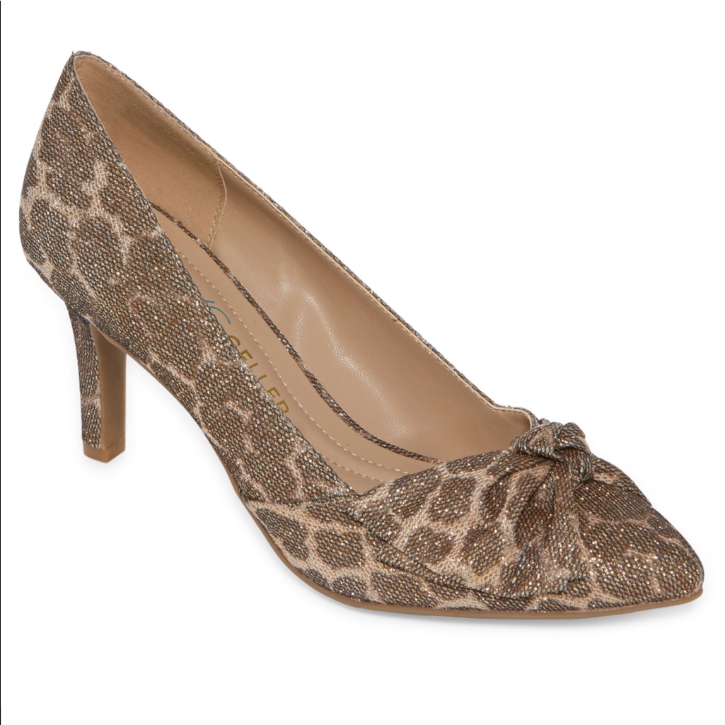 Andrew Geller Gold Shoes